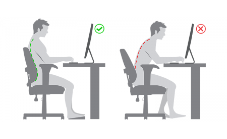 La Postura Adecuada en el Puesto de Trabajo